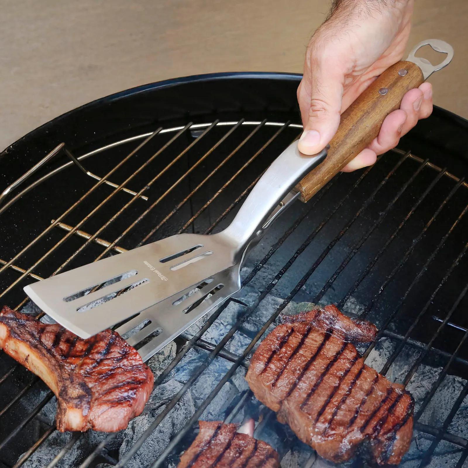 Grilling Spatula Stainless Steel Bottle Opener - 16 in - product view 2