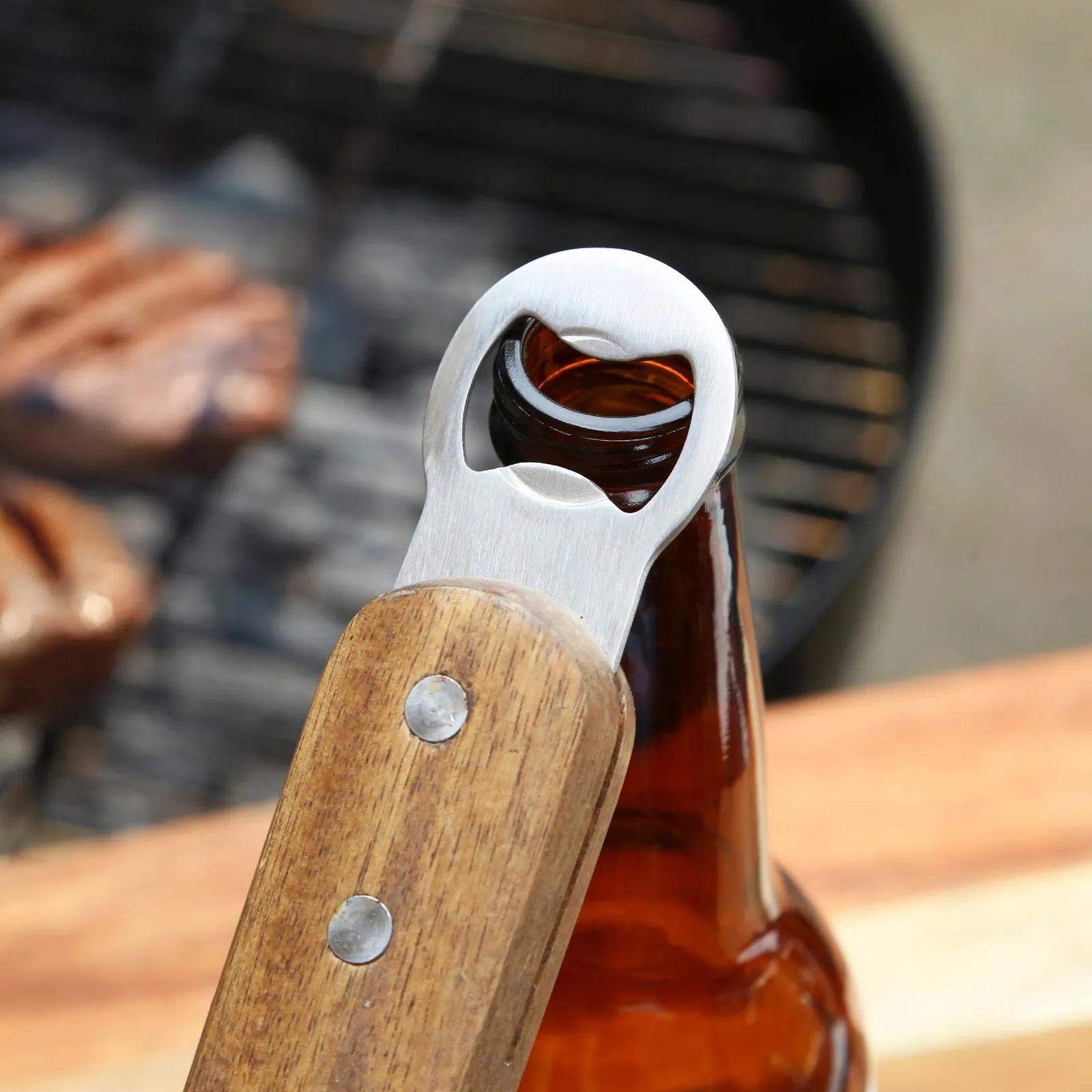 Grilling Spatula Stainless Steel Bottle Opener - 16 in - product view 4