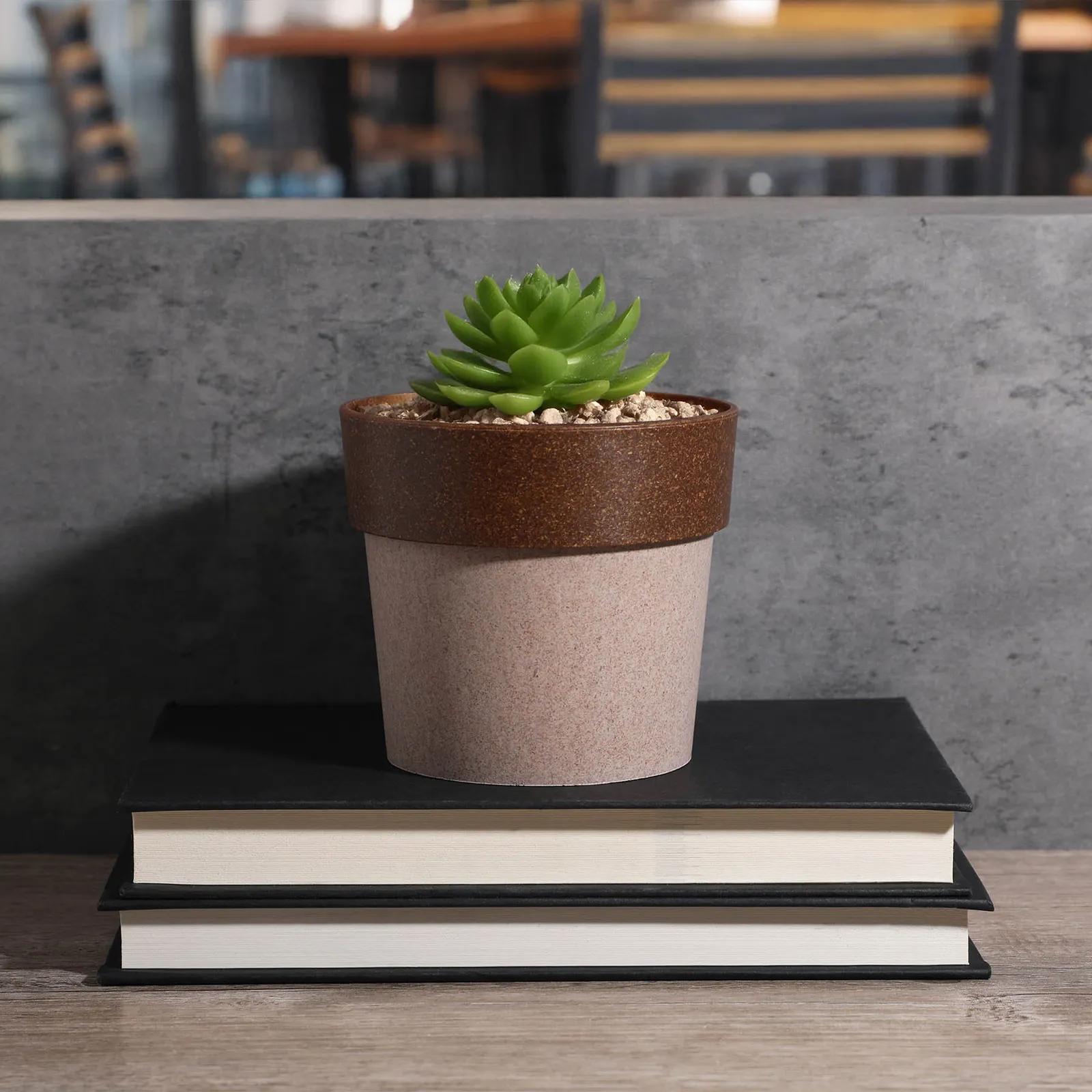 Planting Pot Eco Bamboo Waste Recycled - 4 in - blank view 7