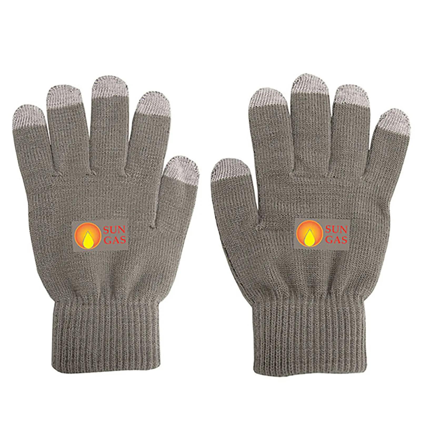 Touch Screen Gloves Acrylic Knit Five Finger (One Size) - product view 4