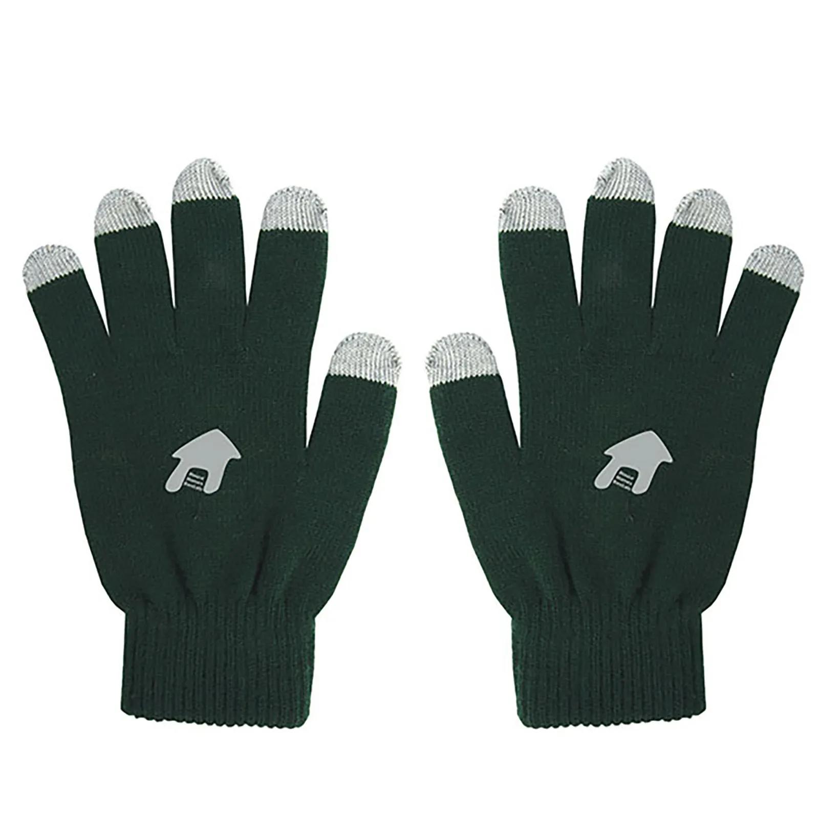 Touch Screen Gloves Acrylic Knit Conductive Fingertips - product view 2