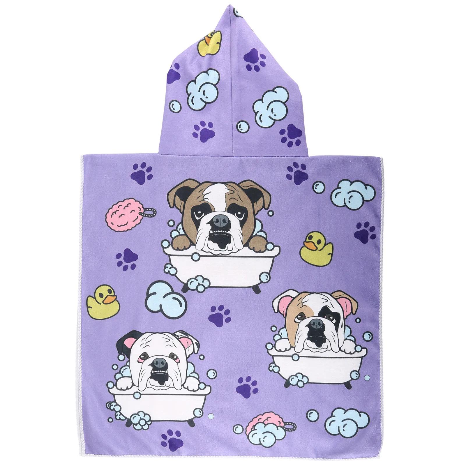 Small Microfiber Hooded Towel - 23.6 x 23.6 in - product view 2