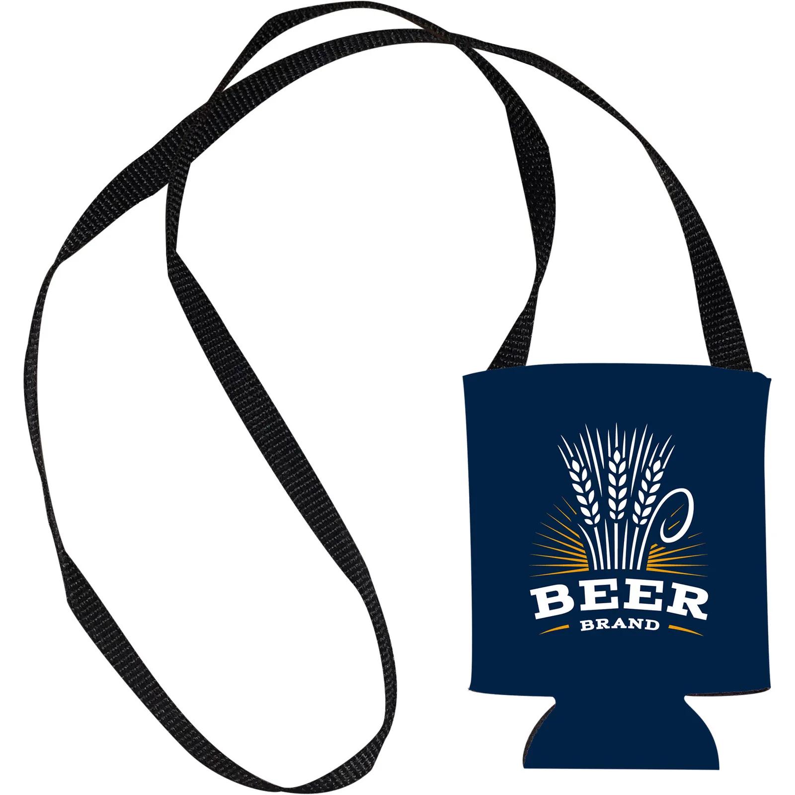 Hands Free Can Cooler with Strap - 12 oz - product view 4