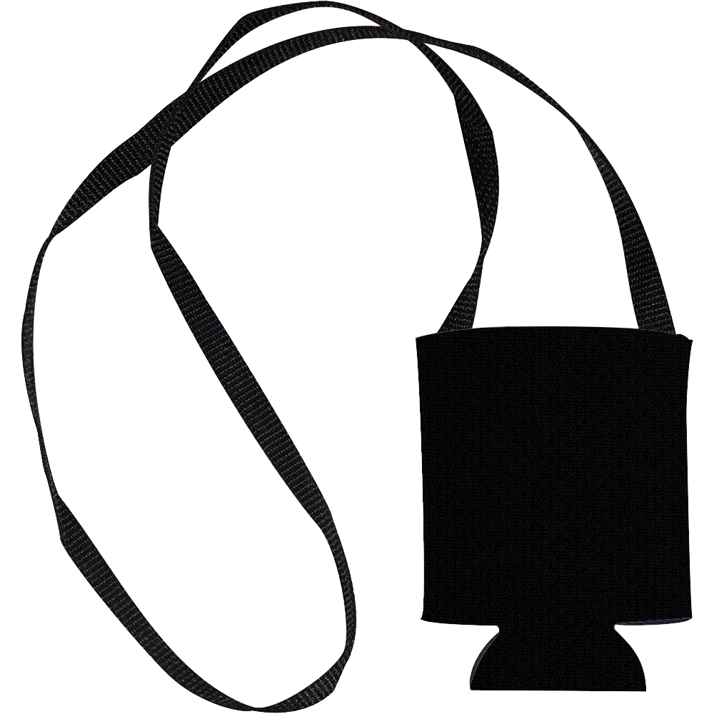 Hands Free Can Cooler with Strap - 12 oz - blank view 6