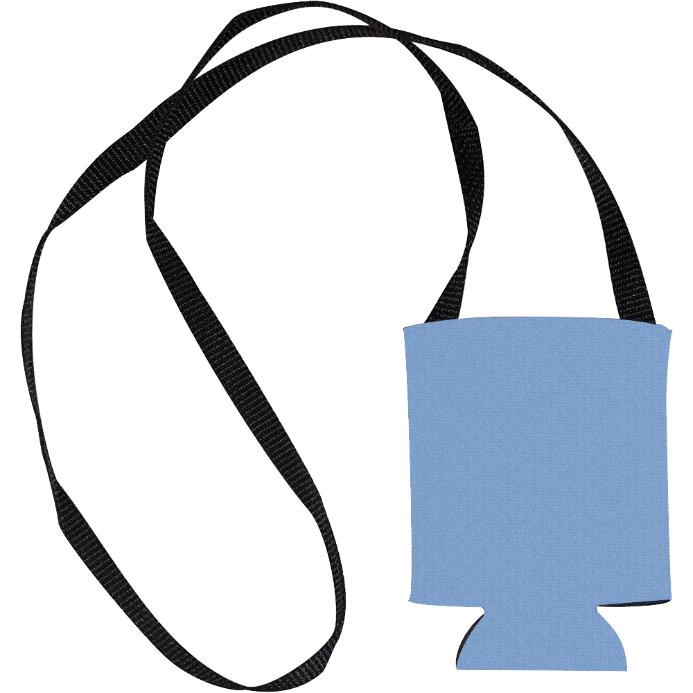 Hands Free Can Cooler with Strap - 12 oz - blank view 9