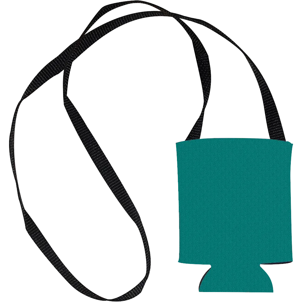 Hands Free Can Cooler with Strap - 12 oz - blank view 11