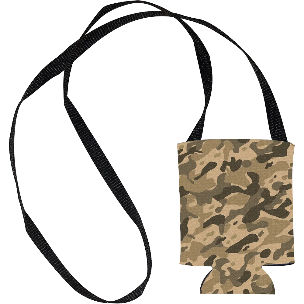 Hands Free Can Cooler with Strap - 12 oz - blank view 12