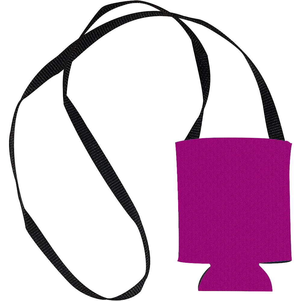 Hands Free Can Cooler with Strap - 12 oz - blank view 19