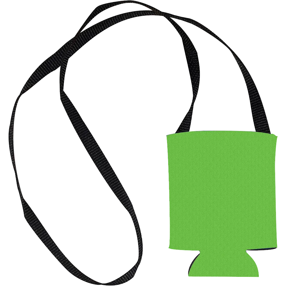 Hands Free Can Cooler with Strap - 12 oz - blank view 20