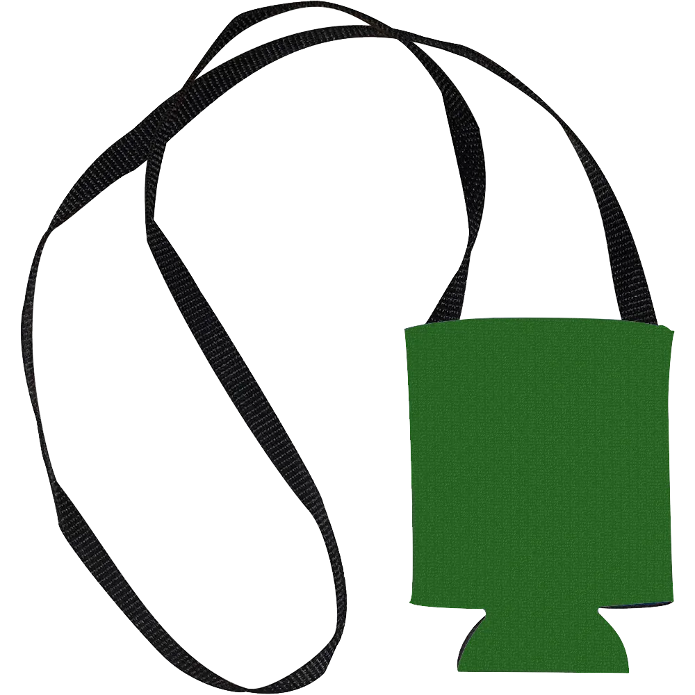 Hands Free Can Cooler with Strap - 12 oz - blank view 22