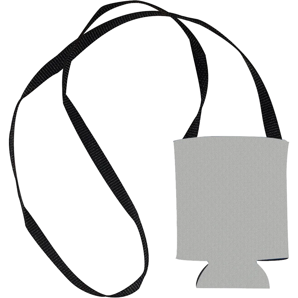 Hands Free Can Cooler with Strap - 12 oz - blank view 23