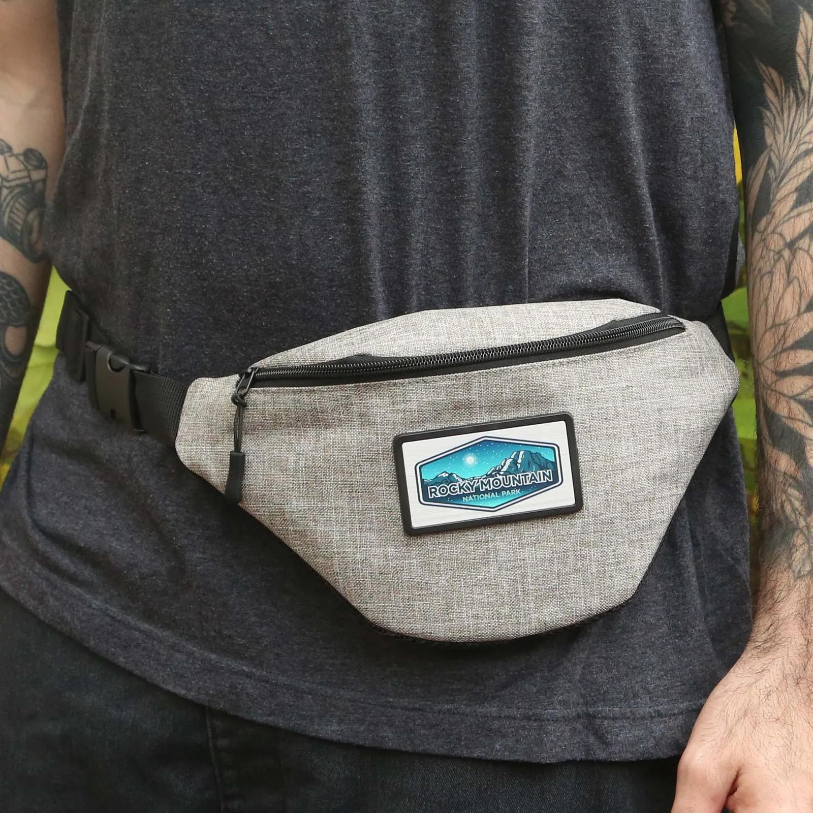 Insulated Fanny Pack with Vegan Leather - 12.5 x 7 x 3.75 in