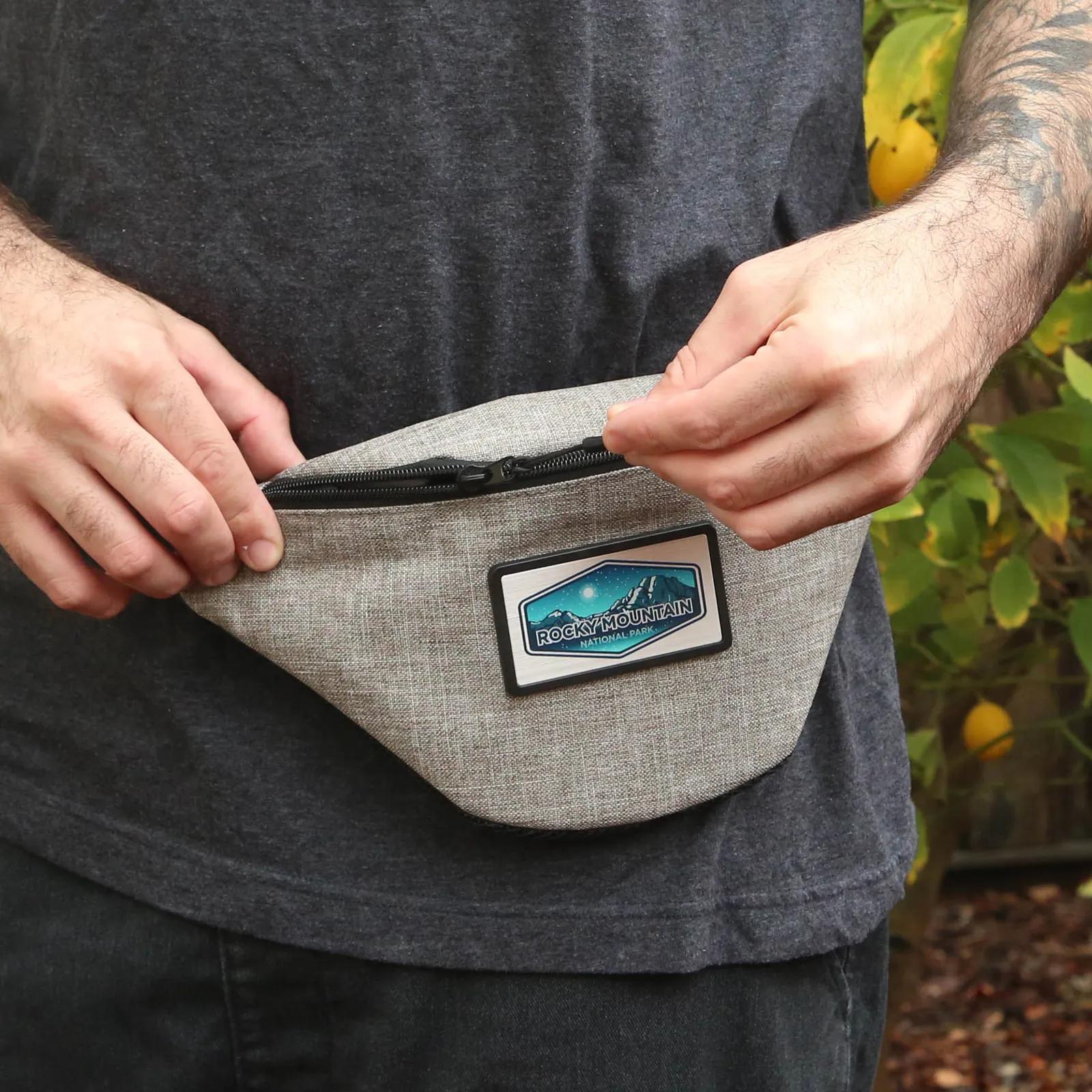 Insulated Fanny Pack with Vegan Leather - 12.5 x 7 x 3.75 in - product view 3