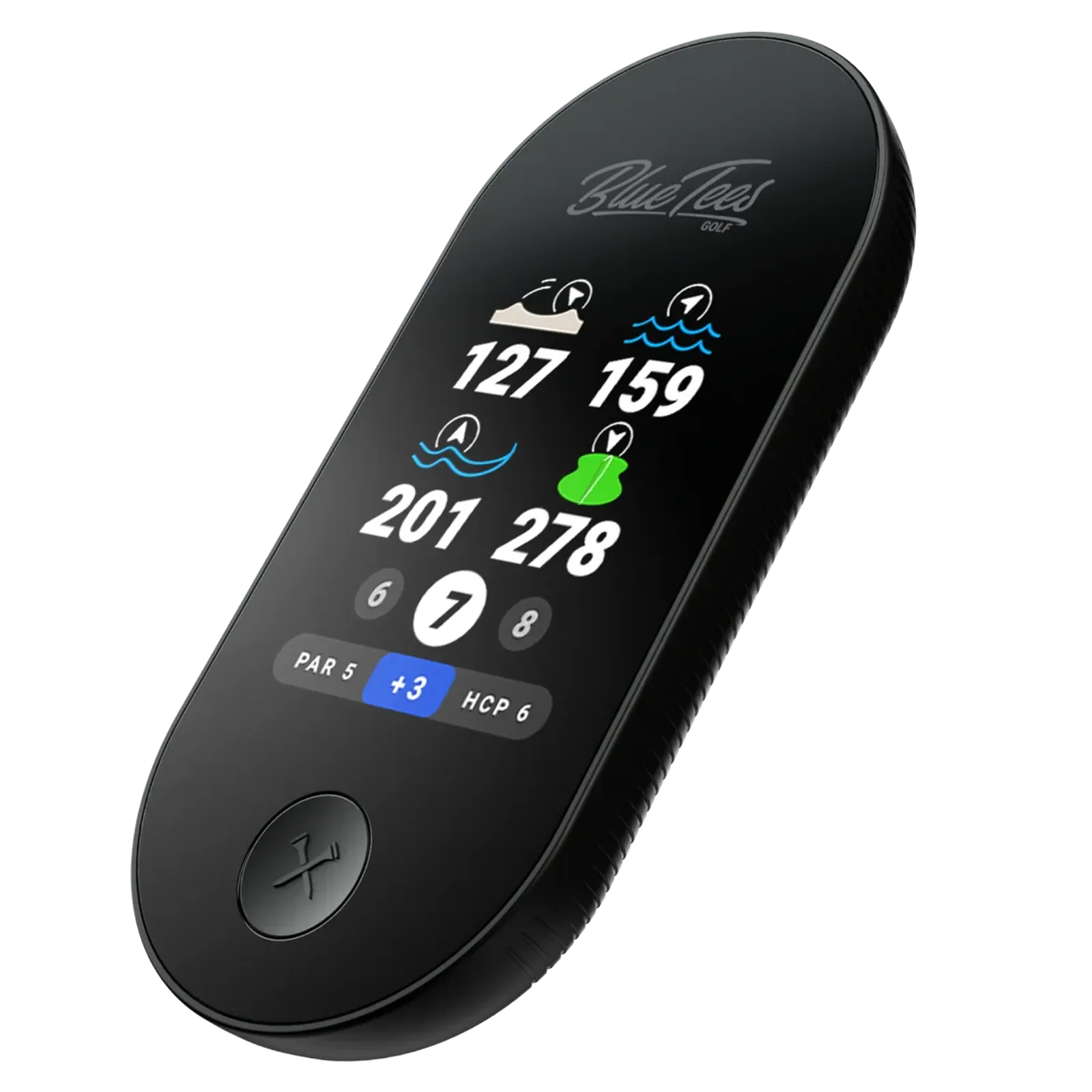 Blue Tees Golf Handheld GPS with Touch Screen - 2.1 x 4.3 x 1 in - product view 2
