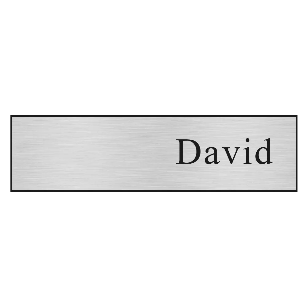 Custom Metallic Name Badge with Full Color Logo - 0-3 sq in - blank view 2