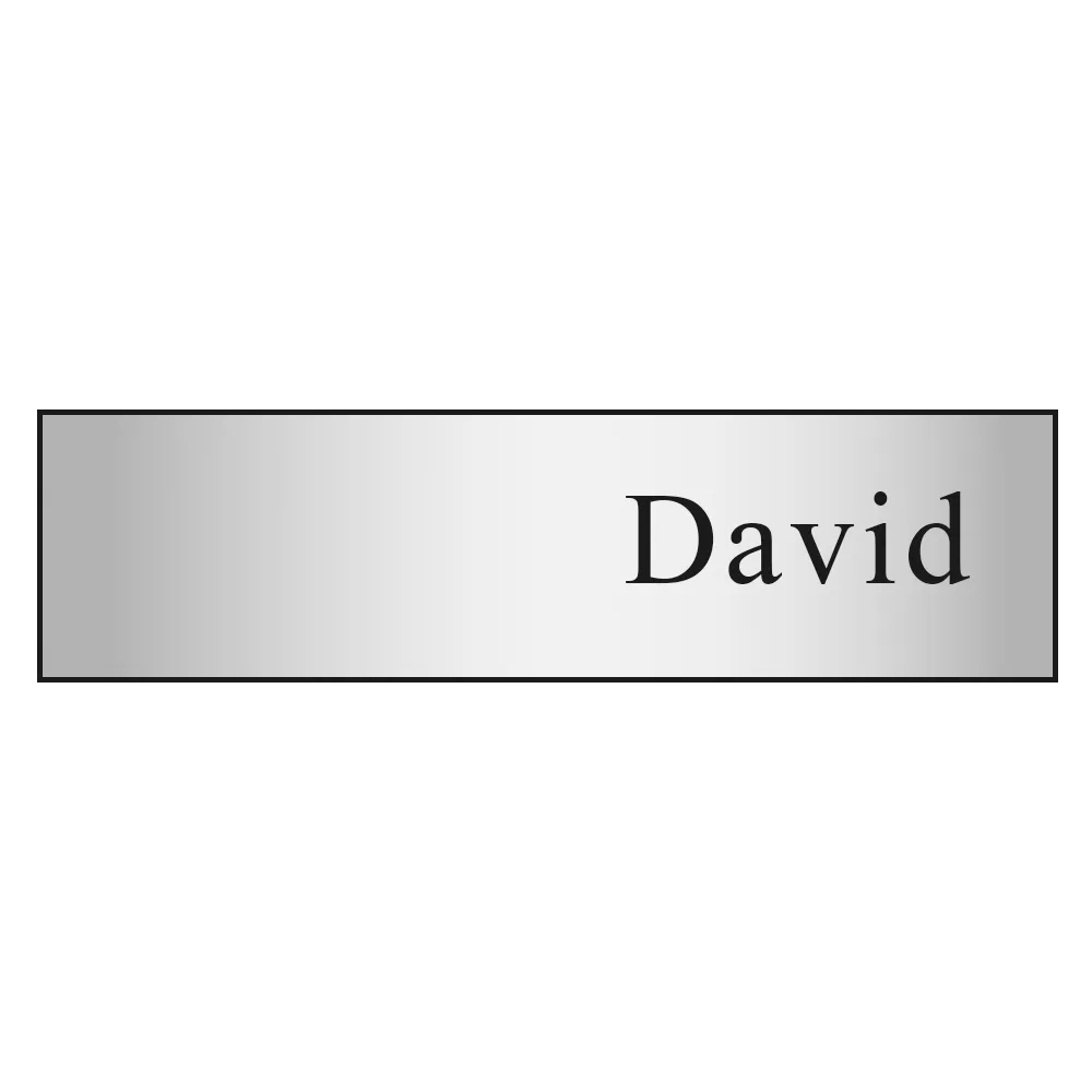 Custom Metallic Name Badge with Full Color Logo - 0-3 sq in - blank view 3