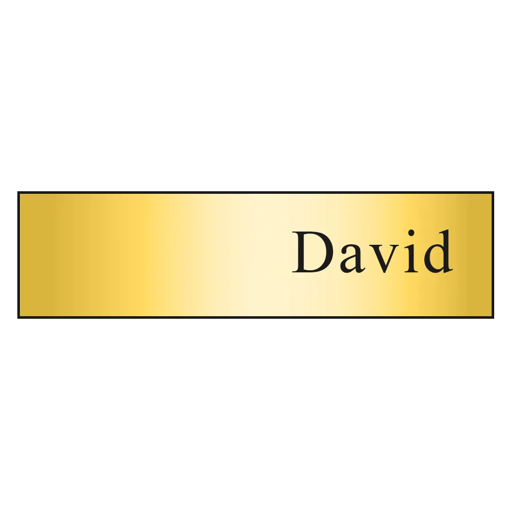 Custom Metallic Name Badge with Full Color Logo - 0-3 sq in - blank view 5