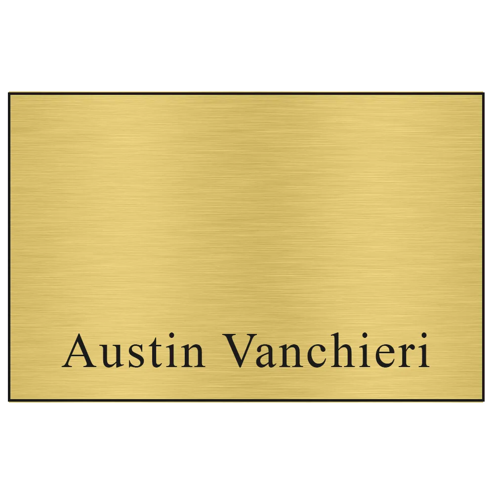 Custom Metallic Name Badge with Full Color Logo - 6-9 sq in - blank view 6