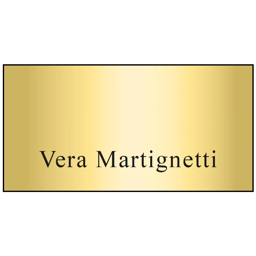 Express Metallic Name Badge with Full Color Logo - 1.5 x 3 in - blank view 3