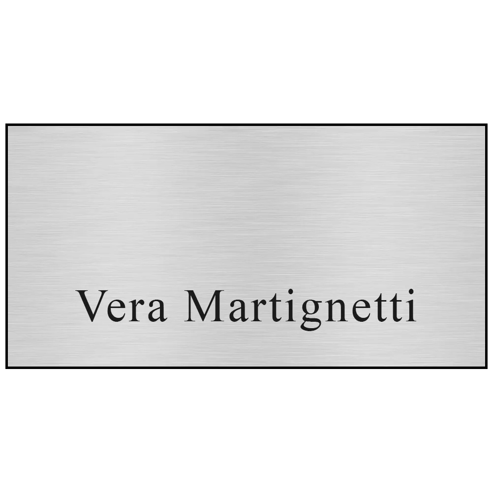 Express Metallic Name Badge with Full Color Logo - 1.5 x 3 in - blank view 8
