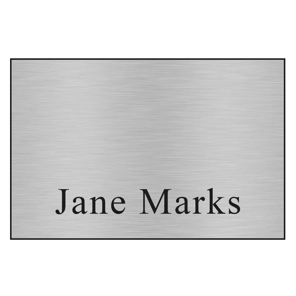 Name Badge Metallic Plastic Express Service - 2 x 3 in - blank view 5