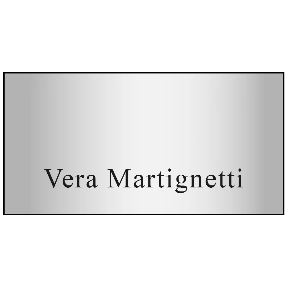 Name Badge Metallic Plastic Standard Service - 1.5 x 3 in - blank view 14