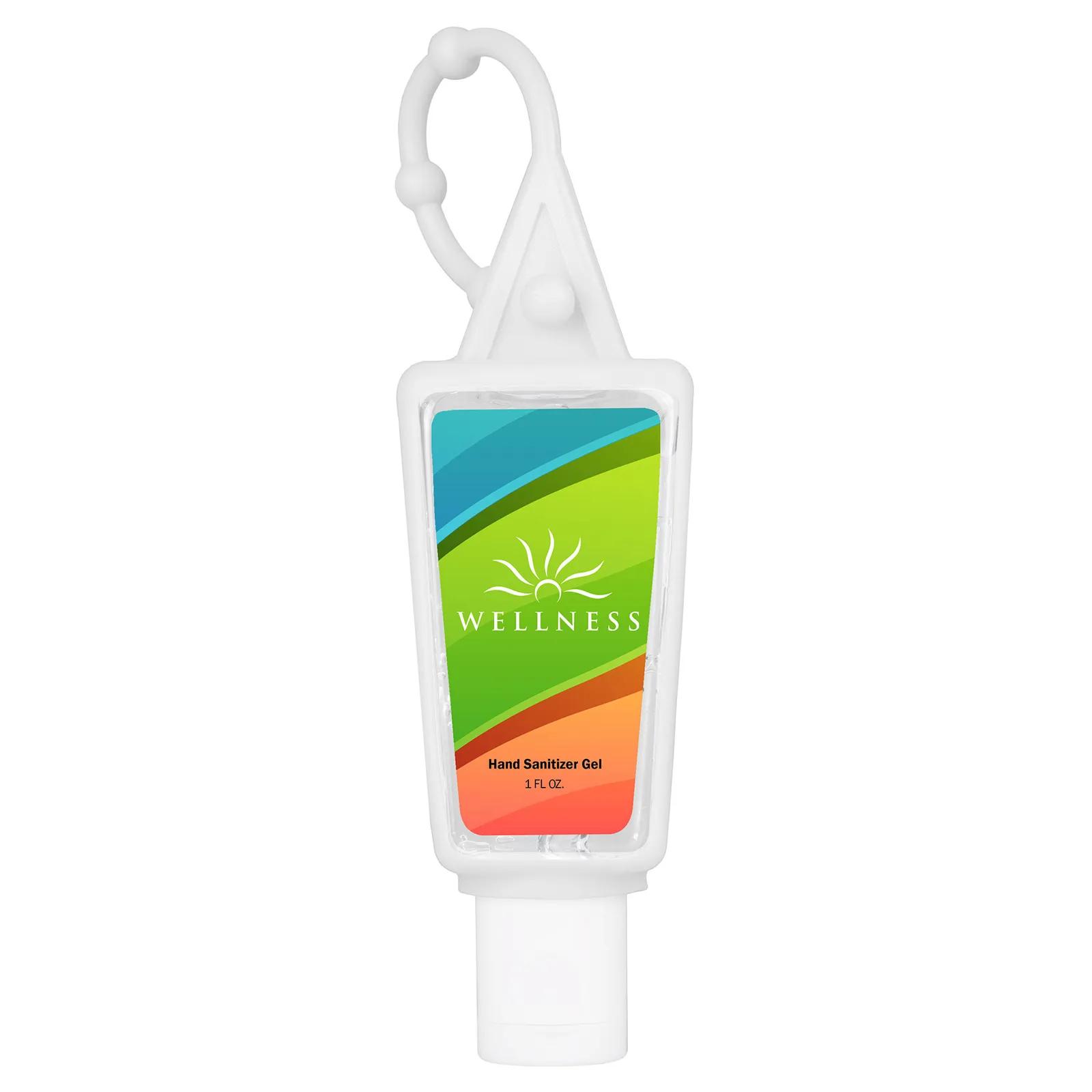 Hand Sanitizer Gel Bottle with Carabiner - 1 oz - product view 6