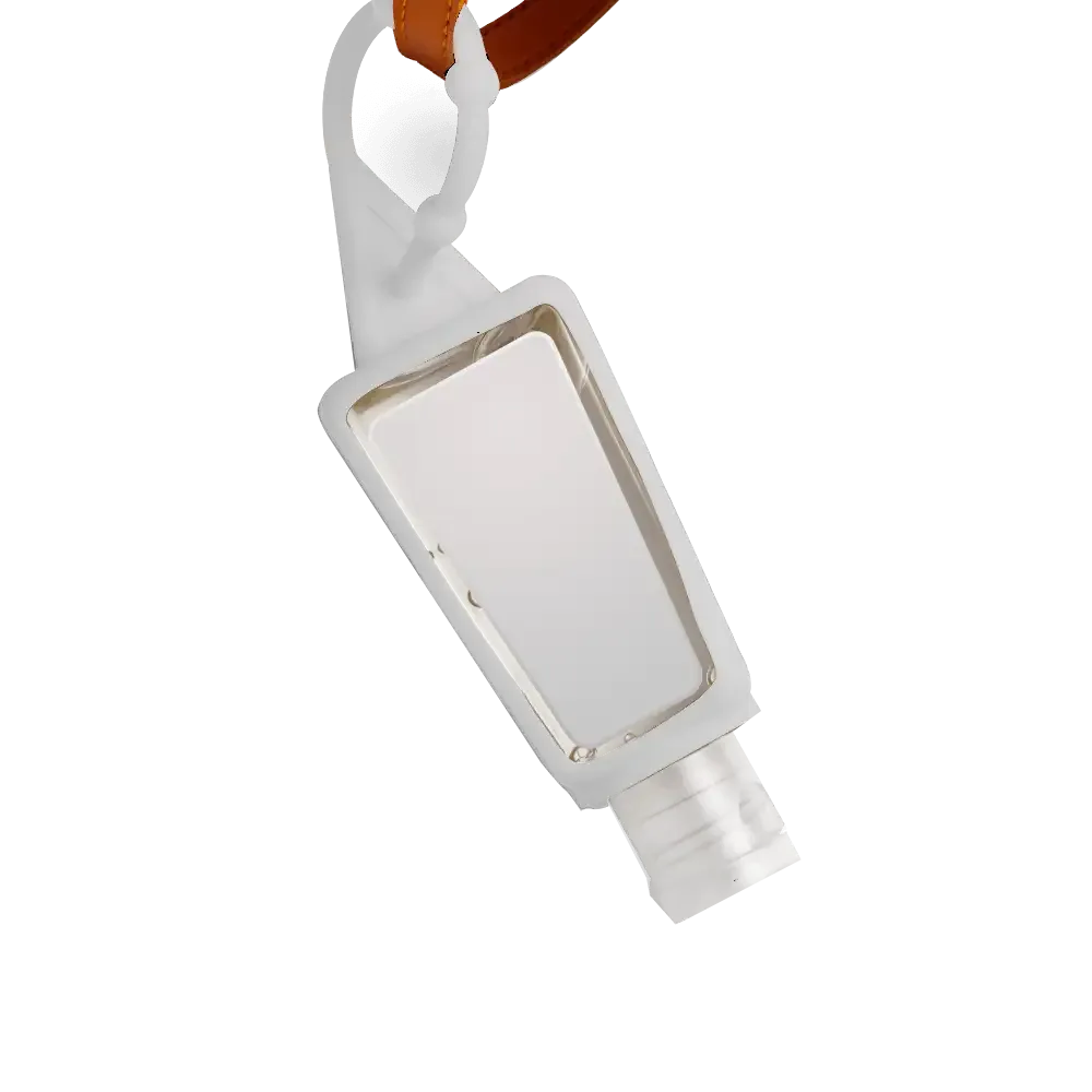 Hand Sanitizer Gel Bottle with Carabiner - 1 oz - blank view 13