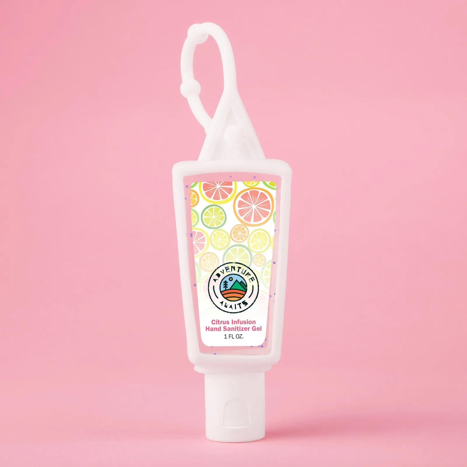 Hand Sanitizer Triangle with Moisture Beads Carabiner - 1 oz
