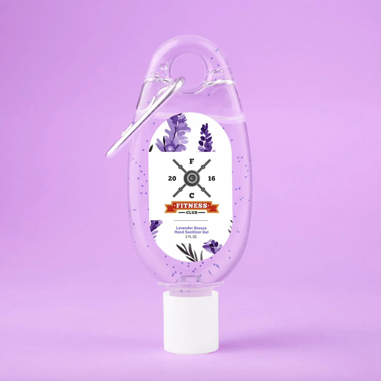 Hand Sanitizer Gel with Carabiner Clip - 2 oz - product view 2