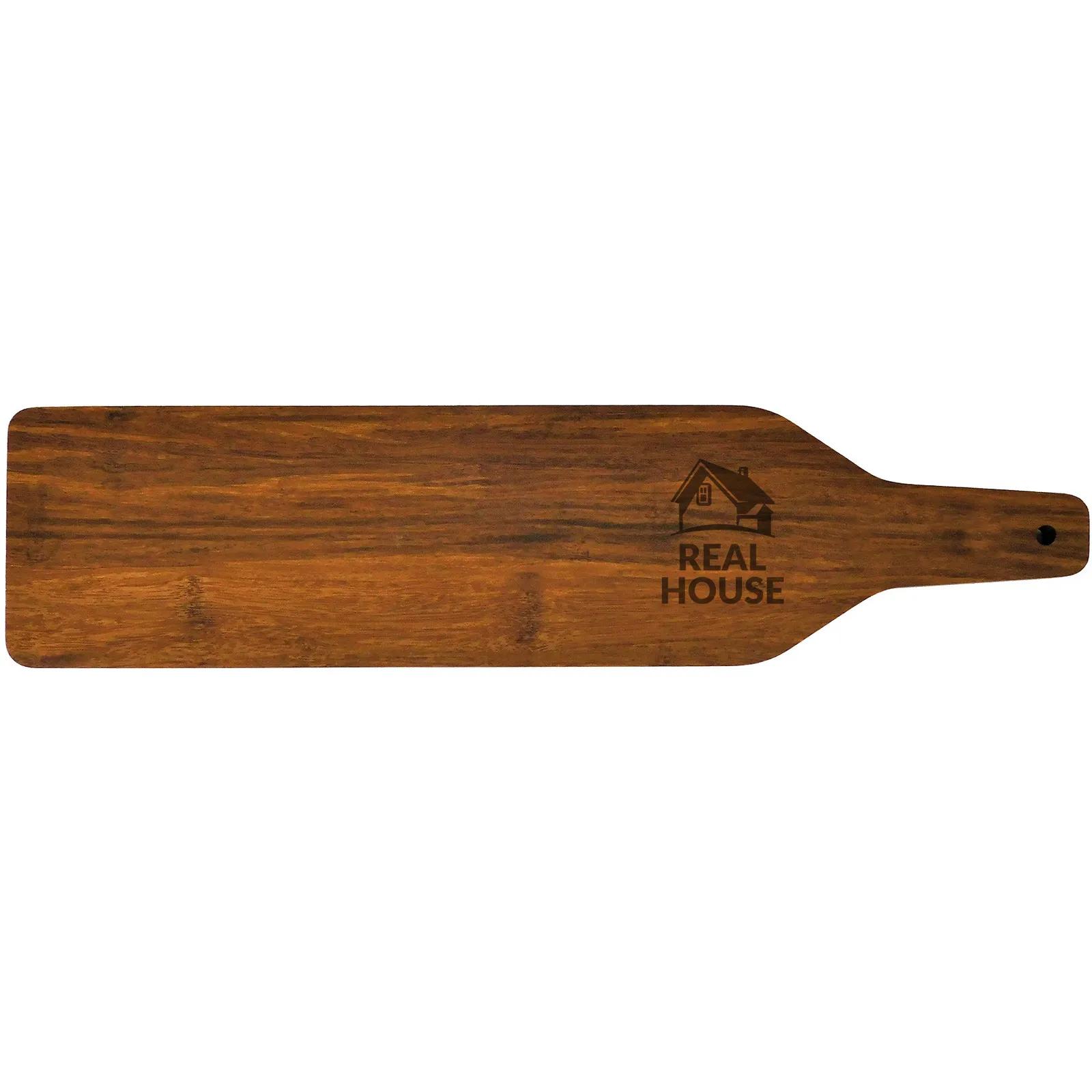 Bamboo Charcuterie Board with Handle - 16 x 4 in - product view 2