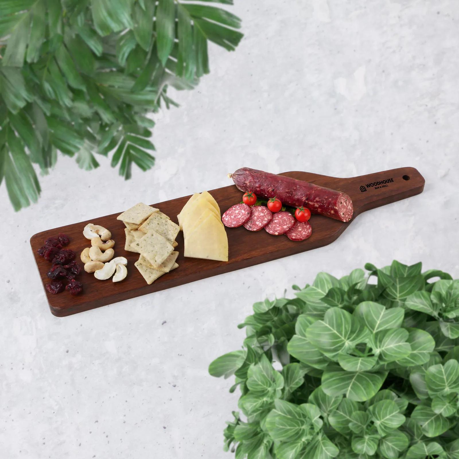 Bamboo Charcuterie Board with Handle - 16 x 4 in - product view 3