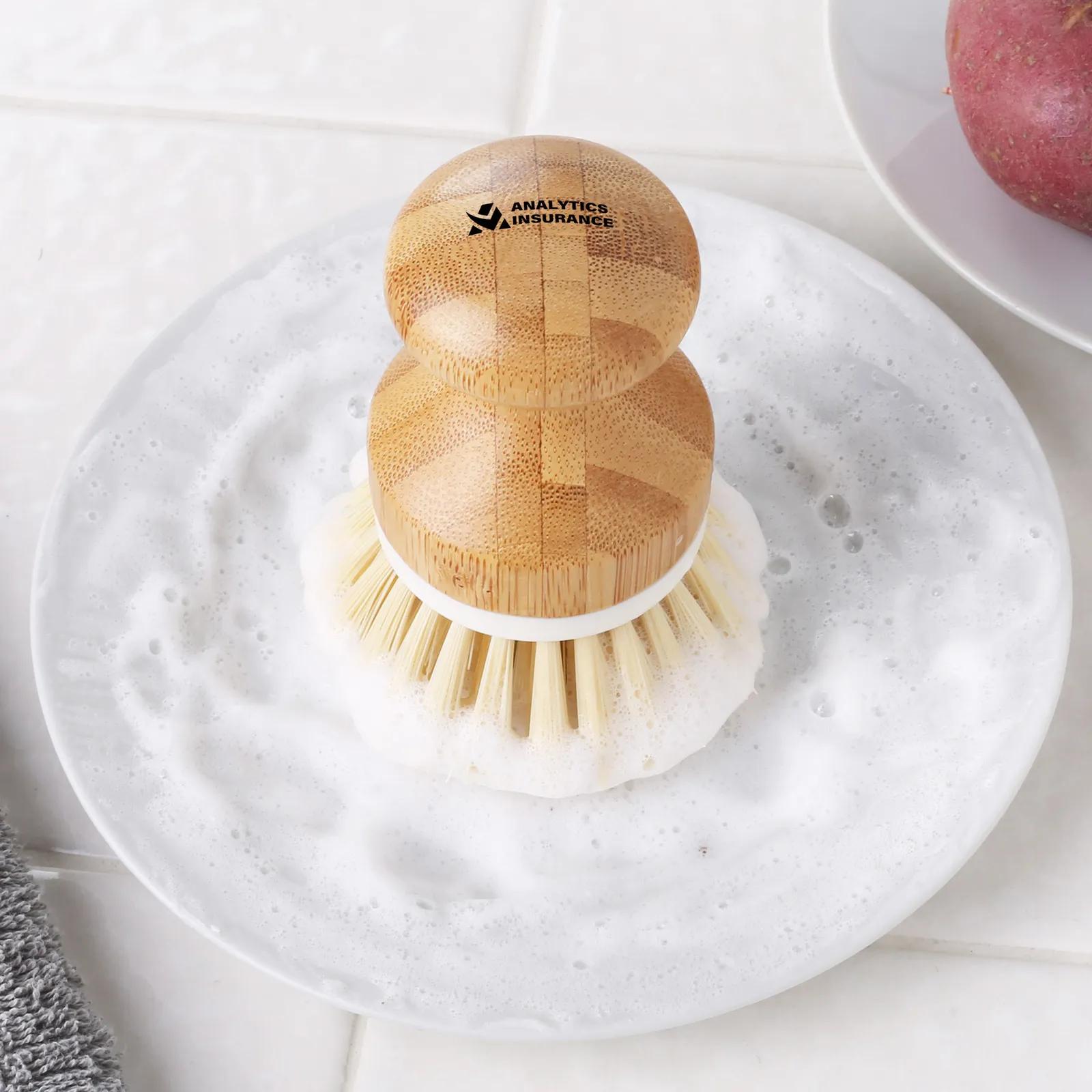 Bamboo Scrub Brush with Stain Resistant Bristles - product view 2