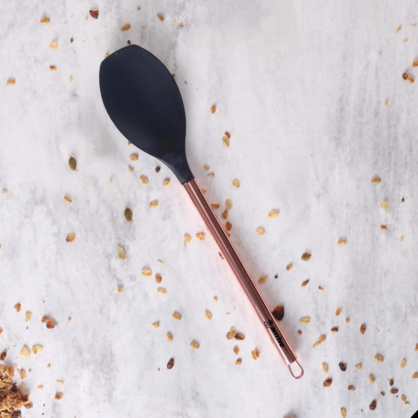 Silicone Spoon with Copper Finish - 13.75 in - product view 2