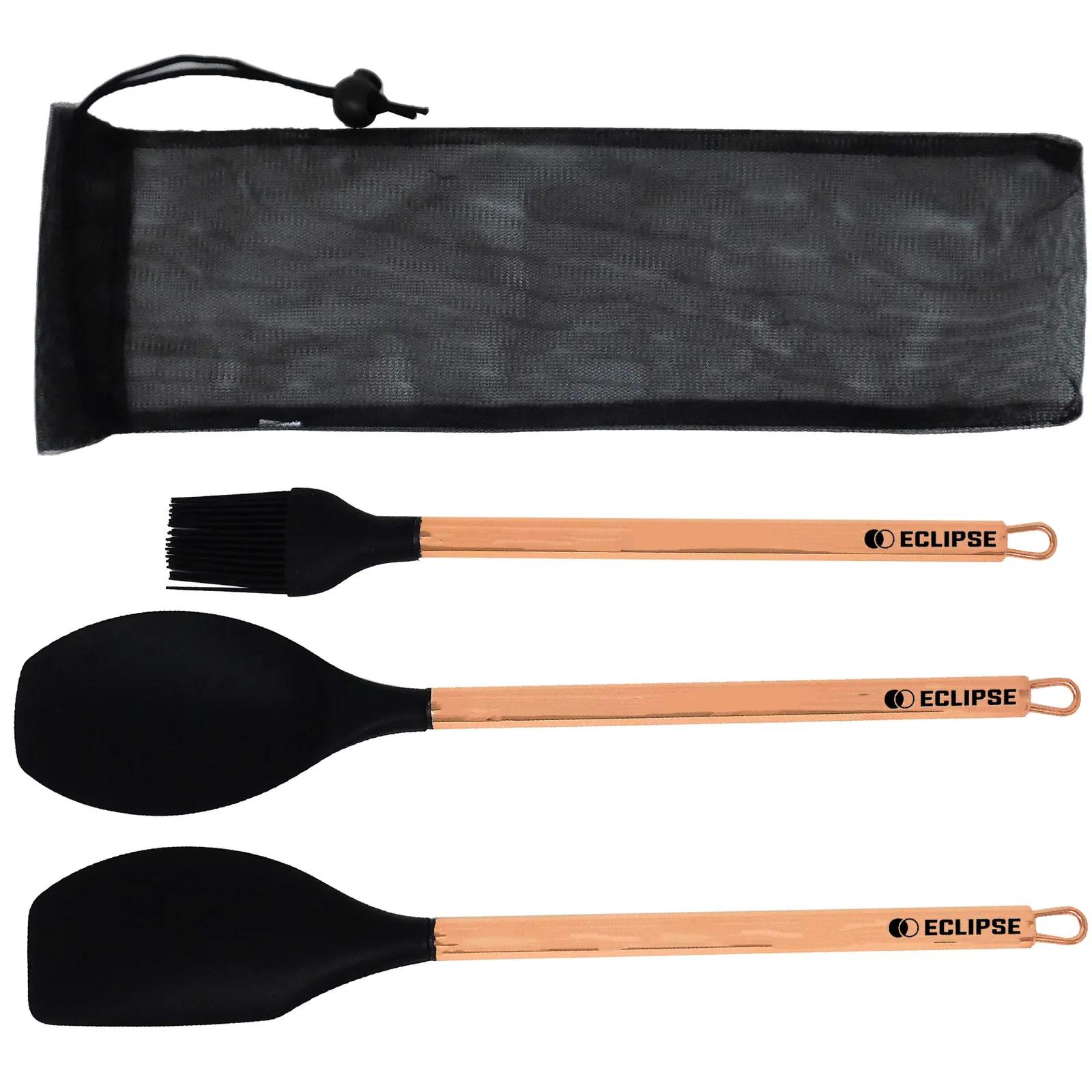 Silicone Utensil Set Copper Finish (3 Piece)