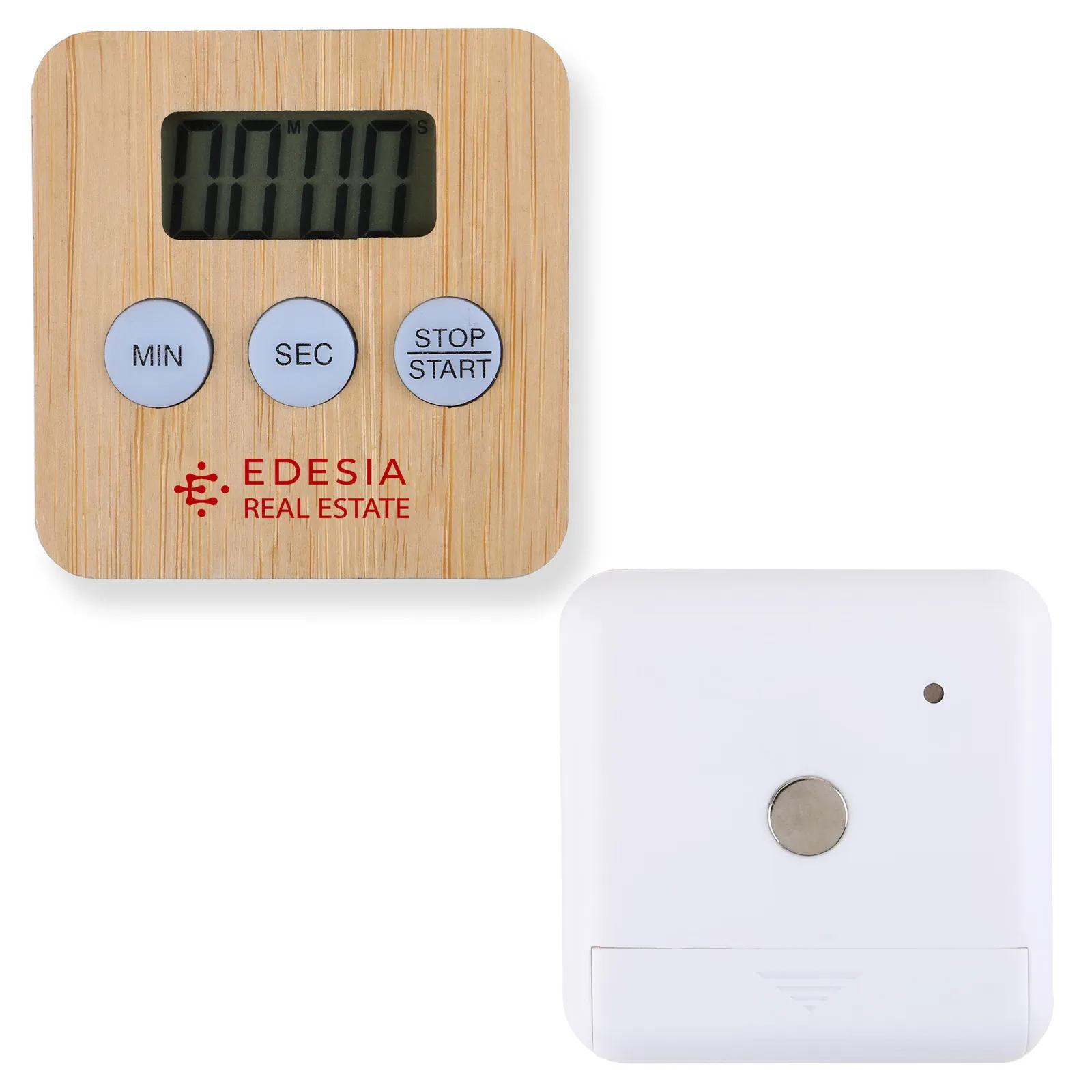 Bamboo Digital Timer with Magnetic Back - 99 Min - product view 5