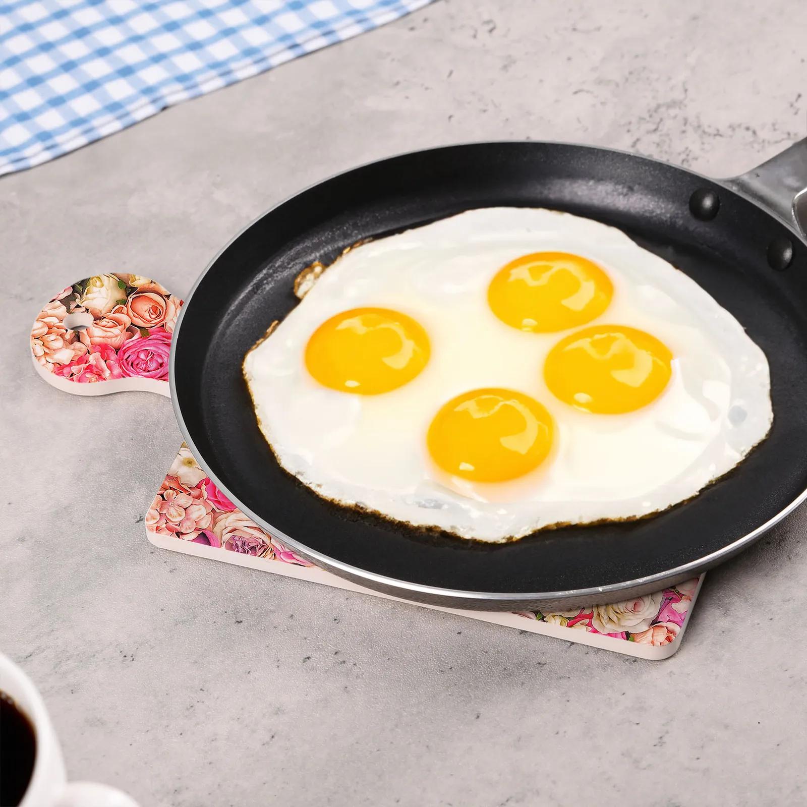 Ceramic Trivet with Cork Backing - 6.75 x 9.5 in - product view 2