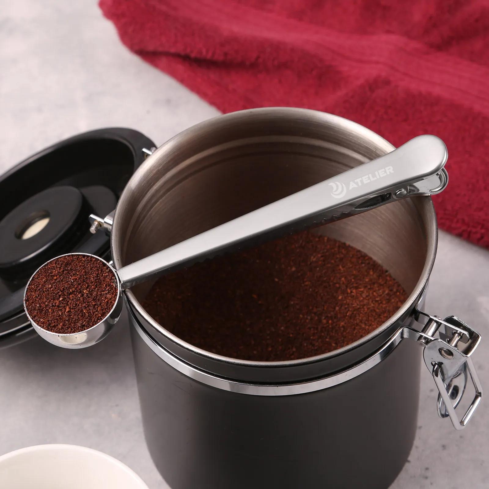 Stainless Steel Coffee Scoop and Clip - 6.75 in - product view 2