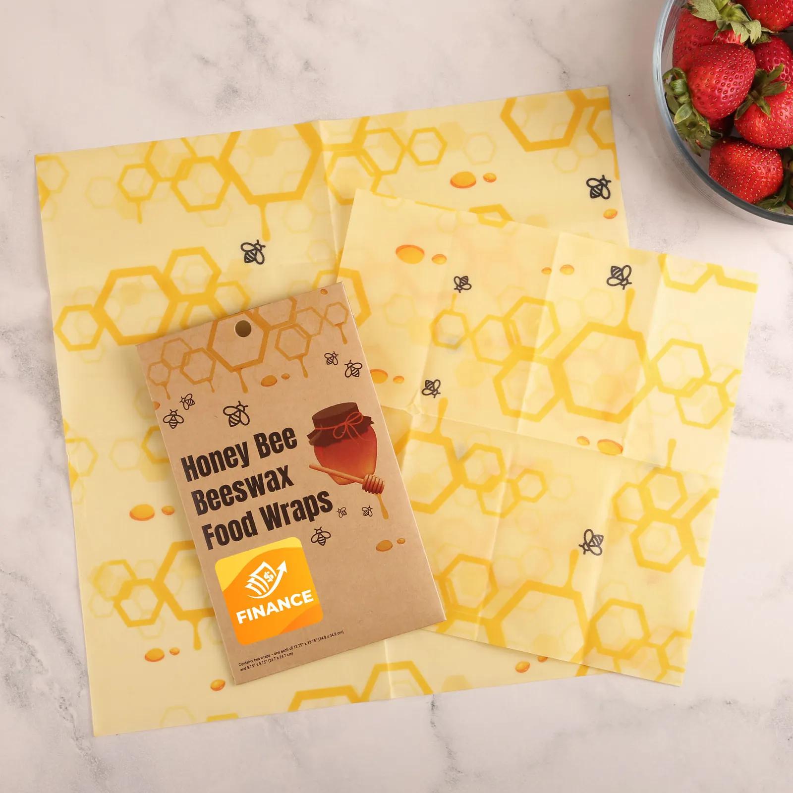 Beeswax Food Wraps Reusable Set (2 Pack)