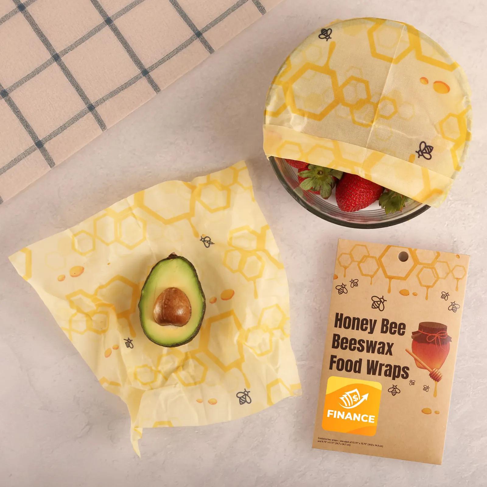 Beeswax Food Wraps Reusable Set (2 Pack) - product view 2