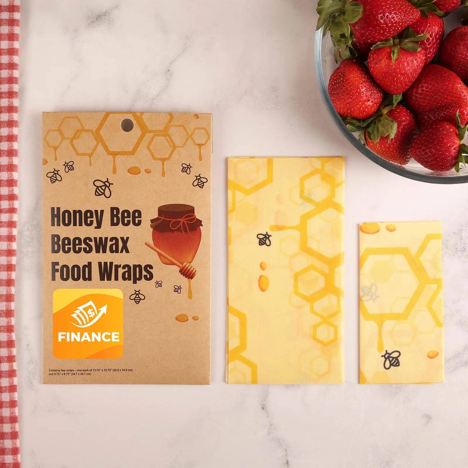 Beeswax Food Wraps Reusable Set (2 Pack) - product view 3