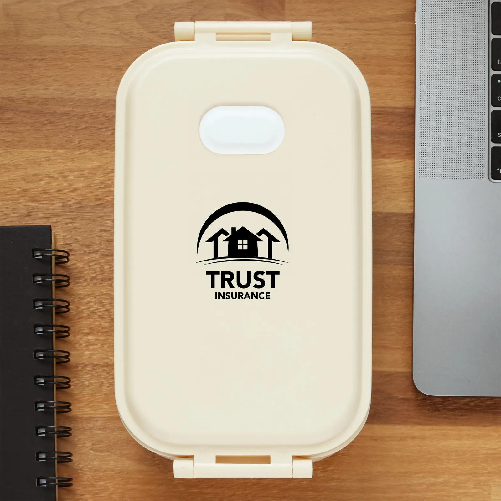 Recycled Bento Box with Snap Lock Lid - 8.5 in - product view 2