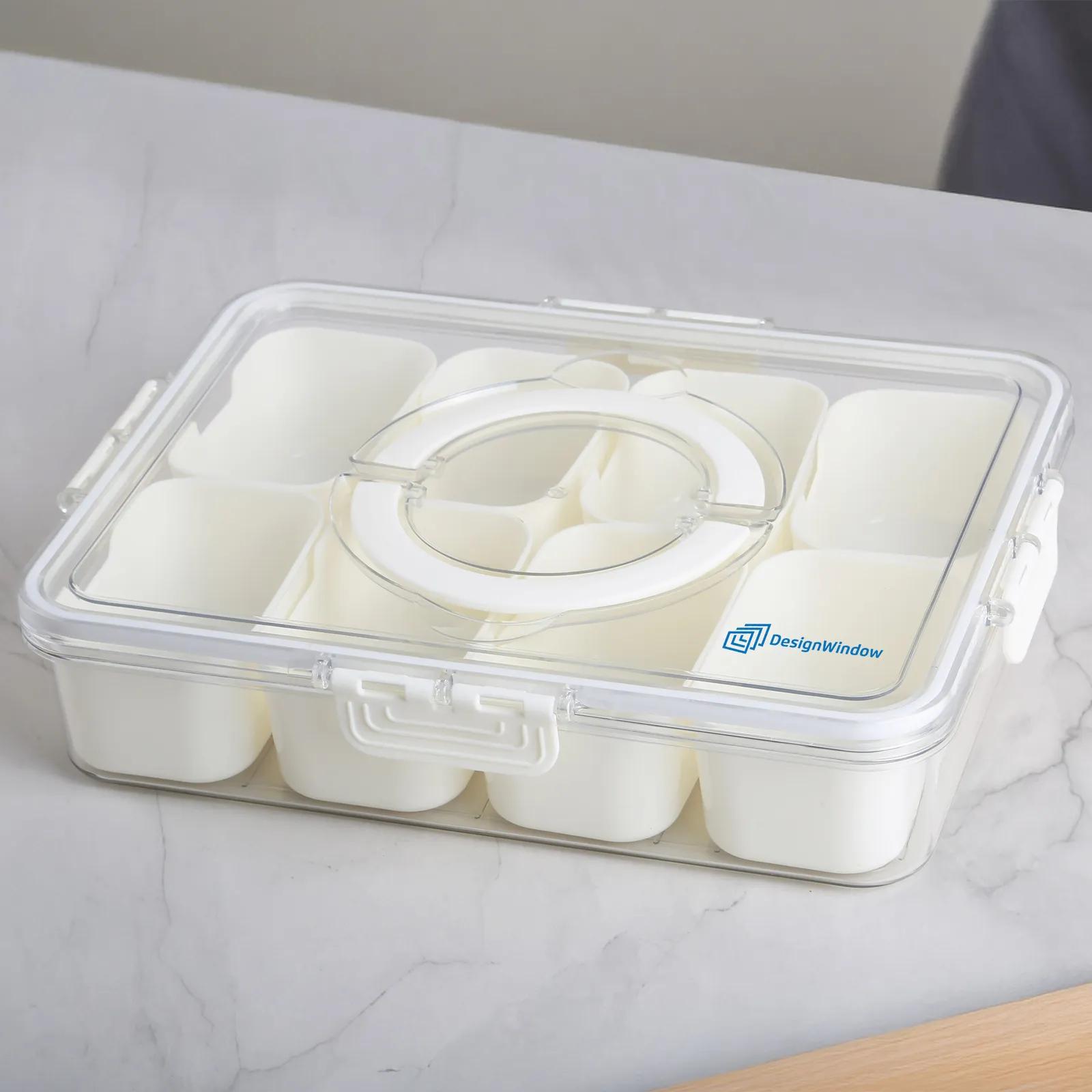 Portable Charcuterie Tray with Handle (8 Compartment) - product view 3