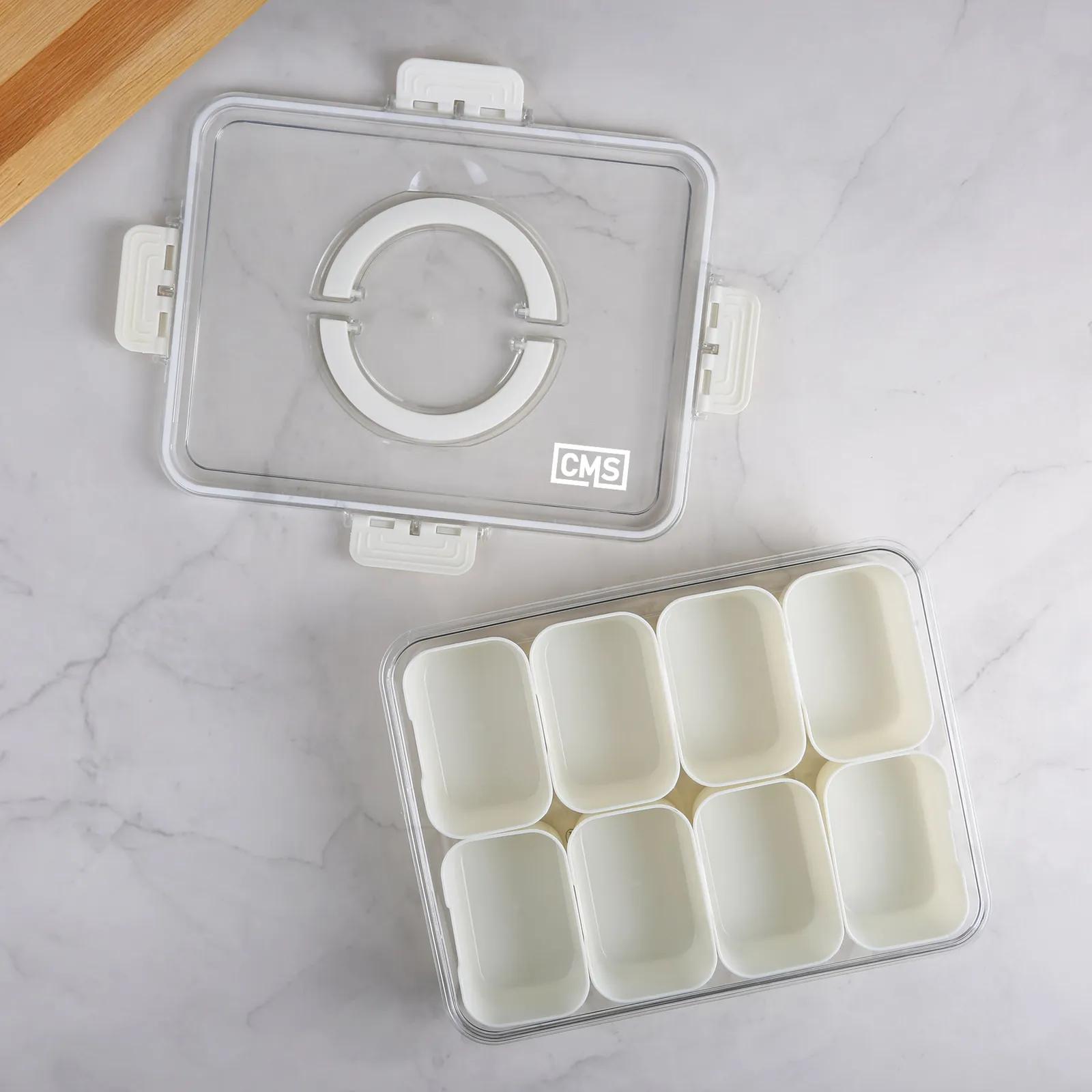 Portable Charcuterie Tray with Handle (8 Compartment) - product view 4