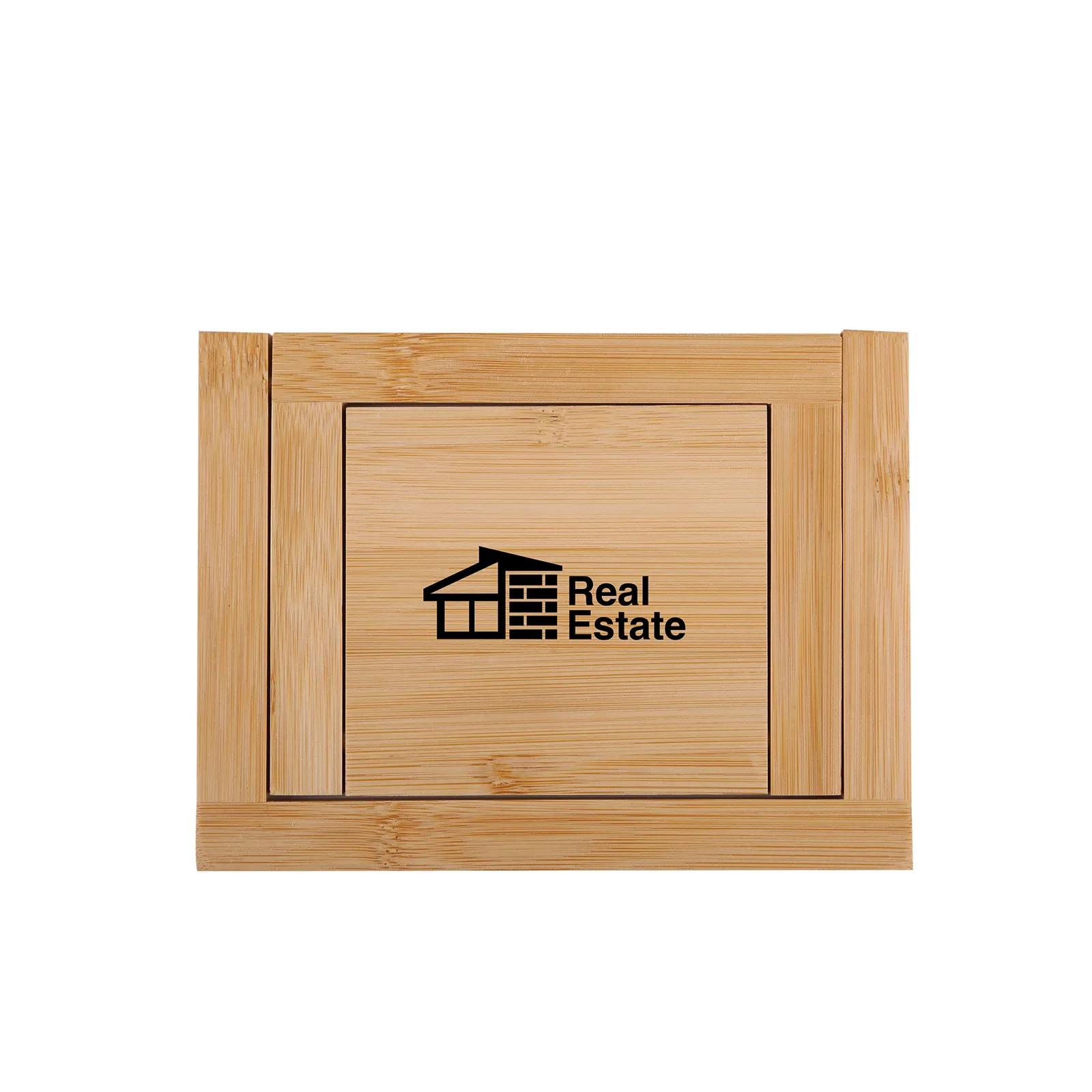 Bamboo Kitchen Trivet Phone Holder - 6.25 x 4.75 in - product view 6