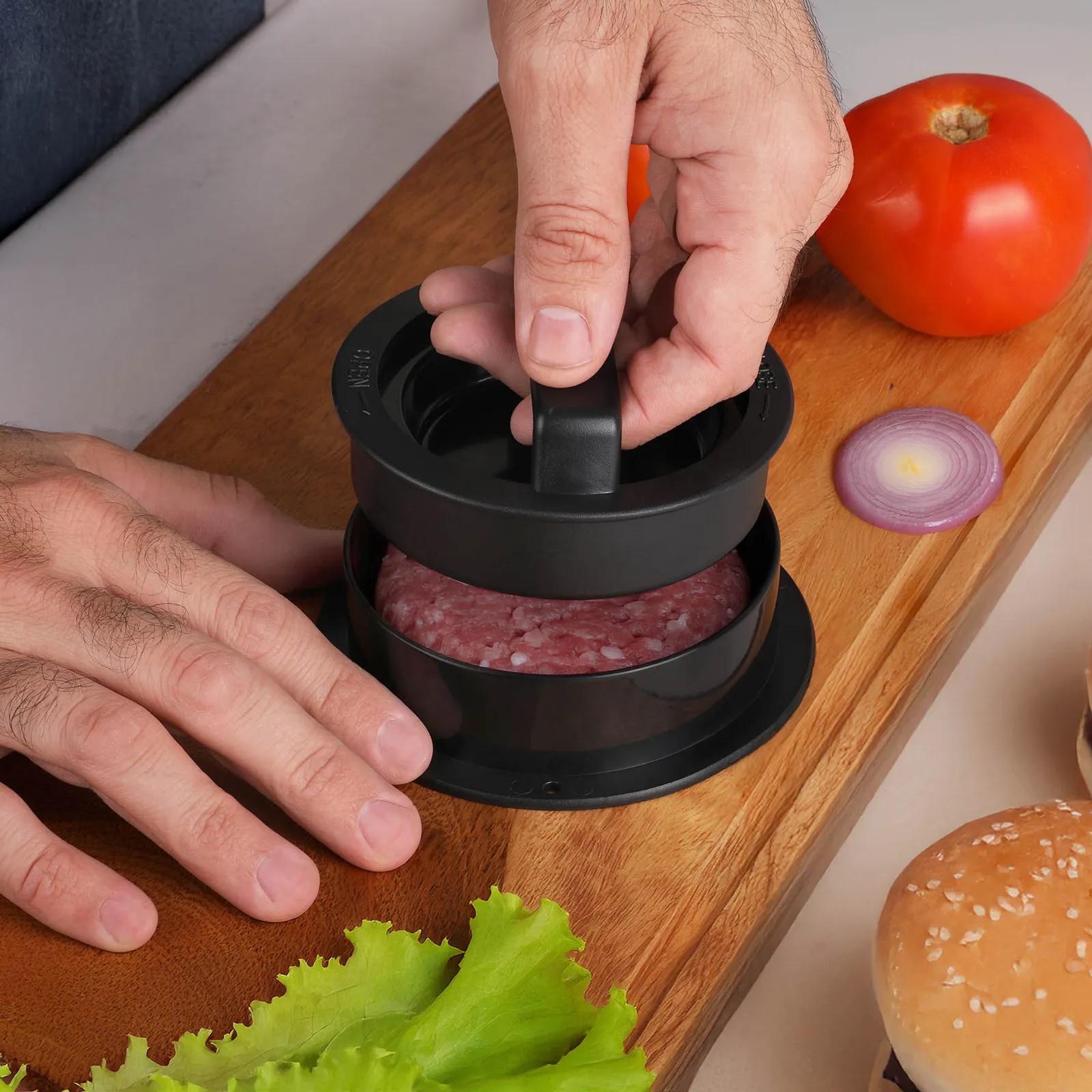 Burger Press with Indent Feature - 4.75 in DIA - product view 3