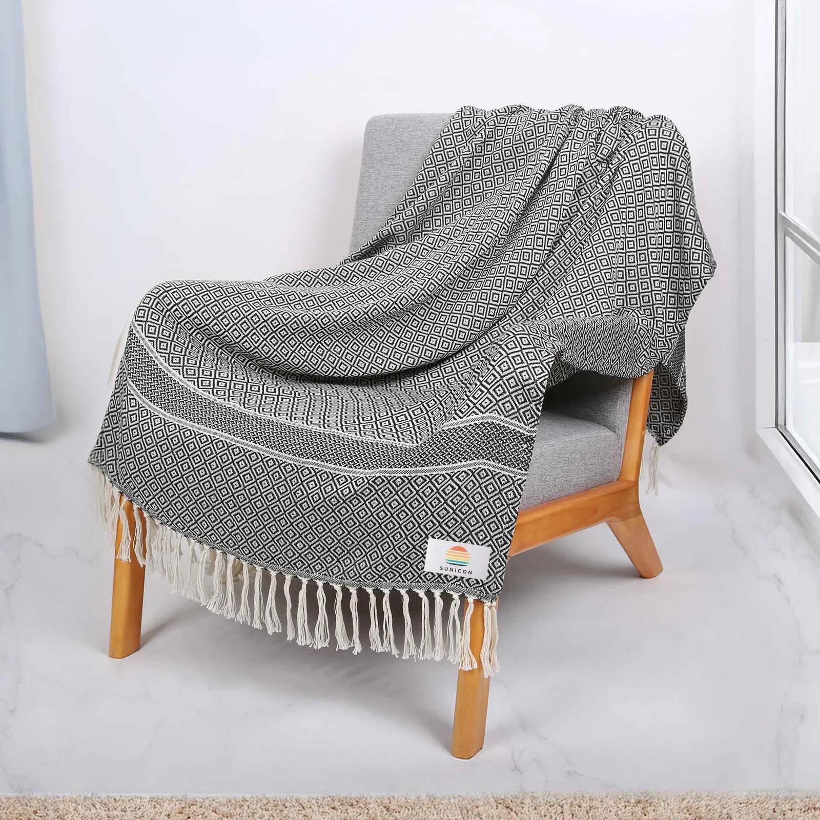 Throw Blanket Recycled PET Woven - 50 x 60 in - product view 2