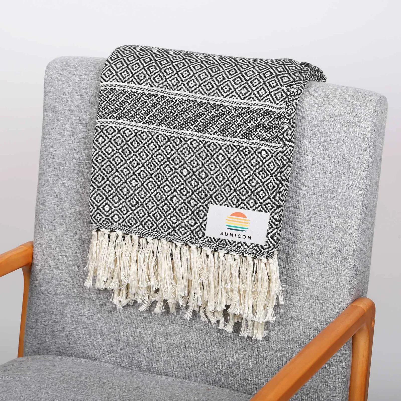 Throw Blanket Recycled PET Woven - 50 x 60 in - product view 5