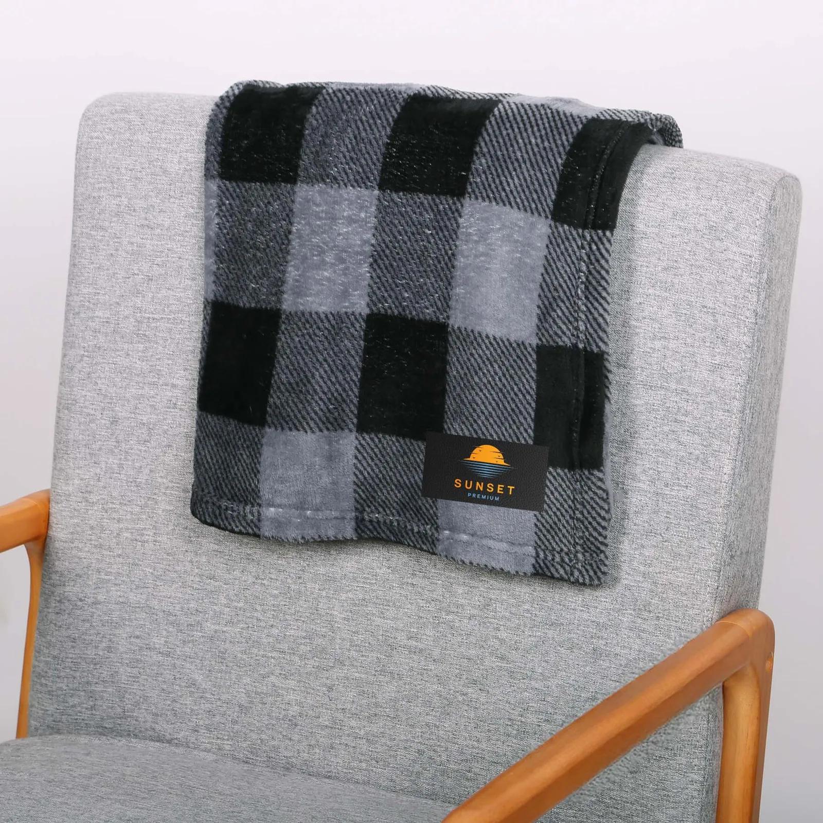 Throw Blanket Recycled PET Flannel - 50 x 60 in - product view 2
