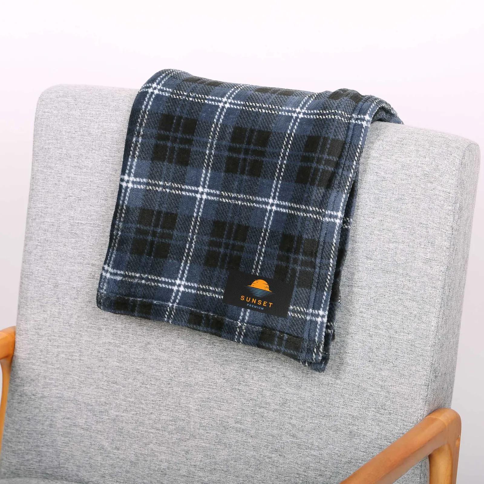 Throw Blanket Recycled PET Flannel - 50 x 60 in - product view 4